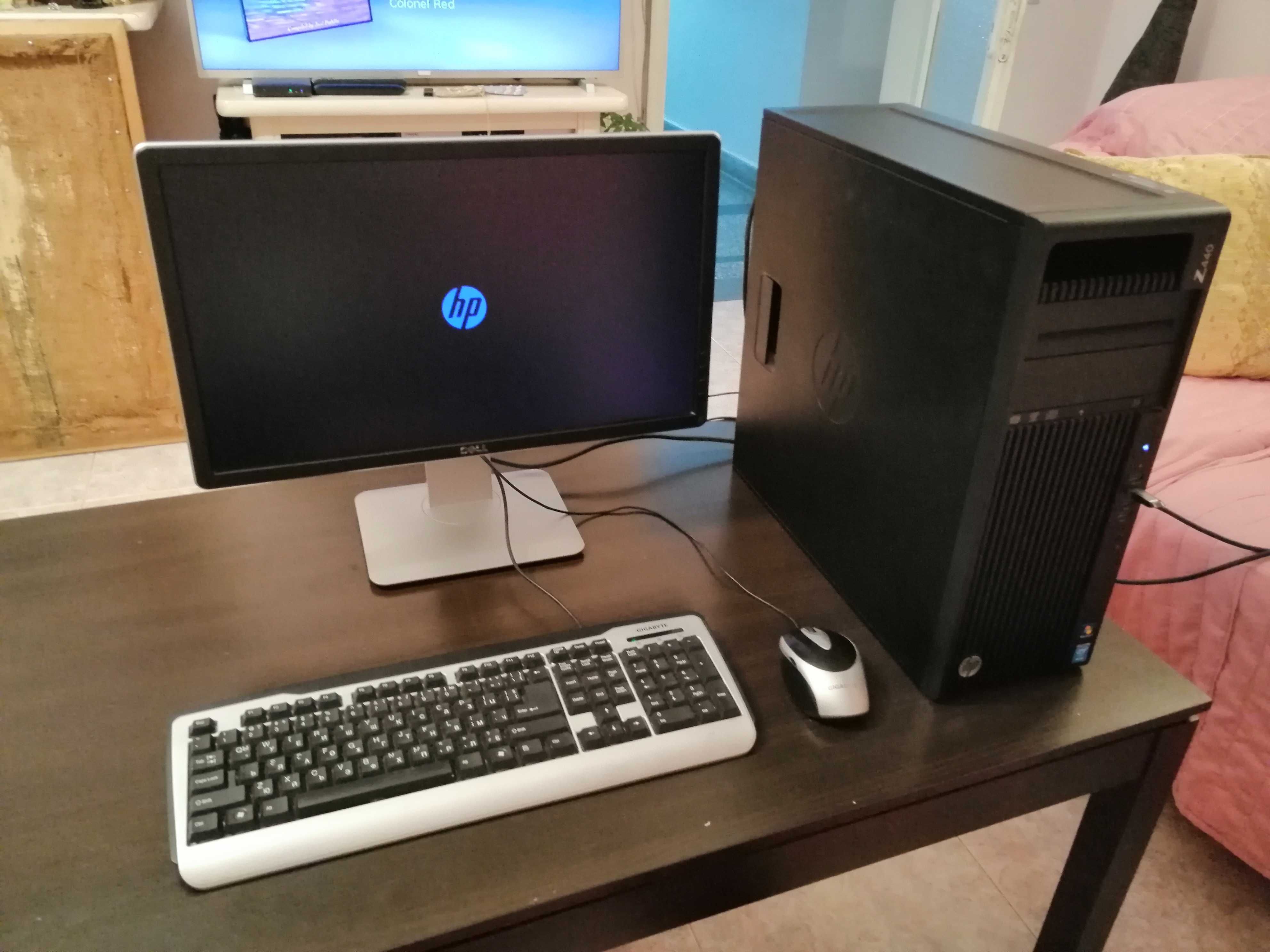 Компютър HP Z440 XeonЕ5-1660v3 DDR4-32GB NVMe-512 Гейм-GTX 1070ti/8GB