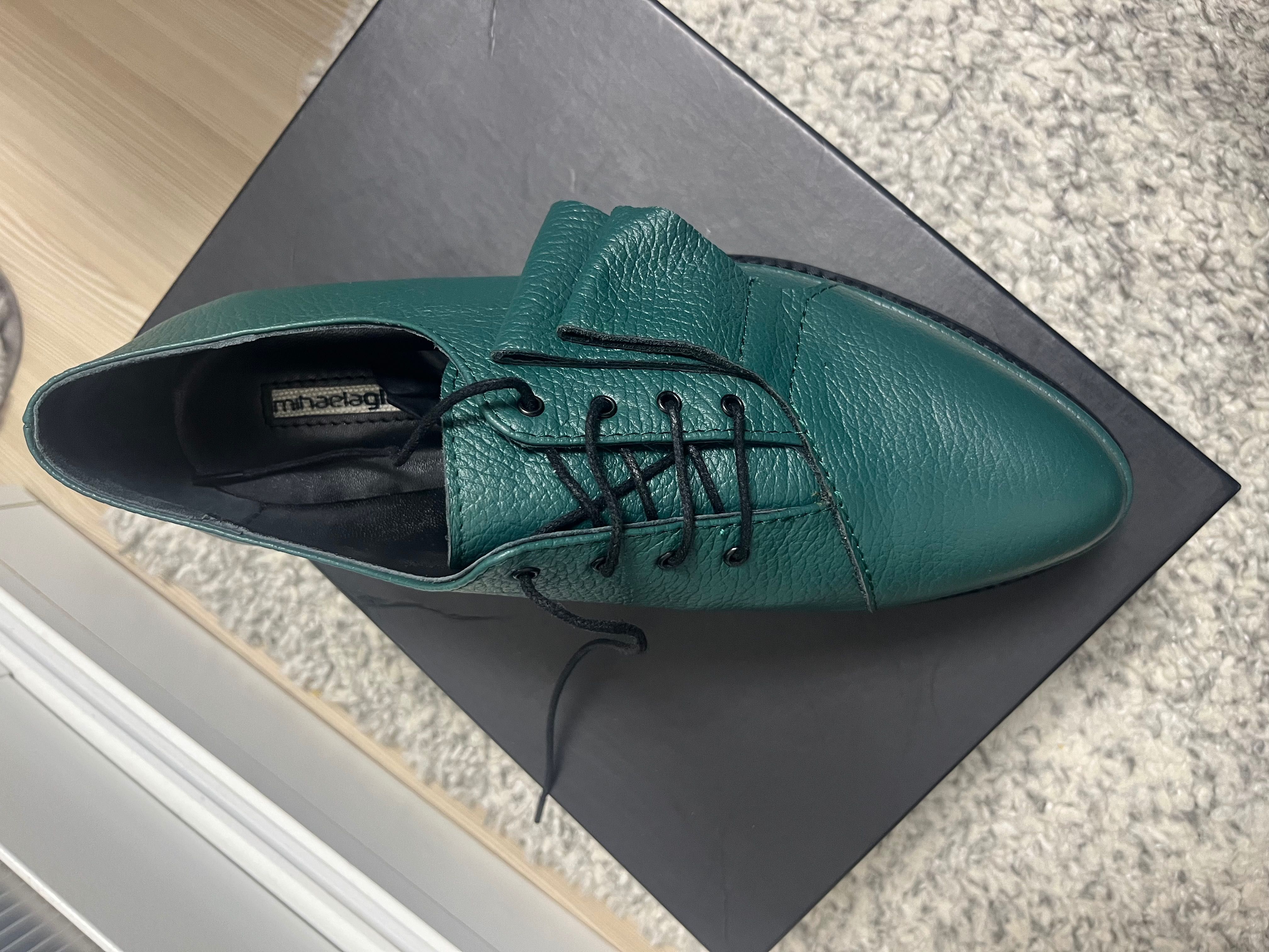 Pantofi din piele Mihaela Glavan