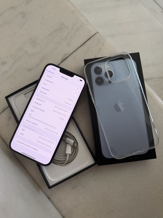 Iphone 13 Pro Max Sierra Blue 128gb in stare impecabila full box cu to