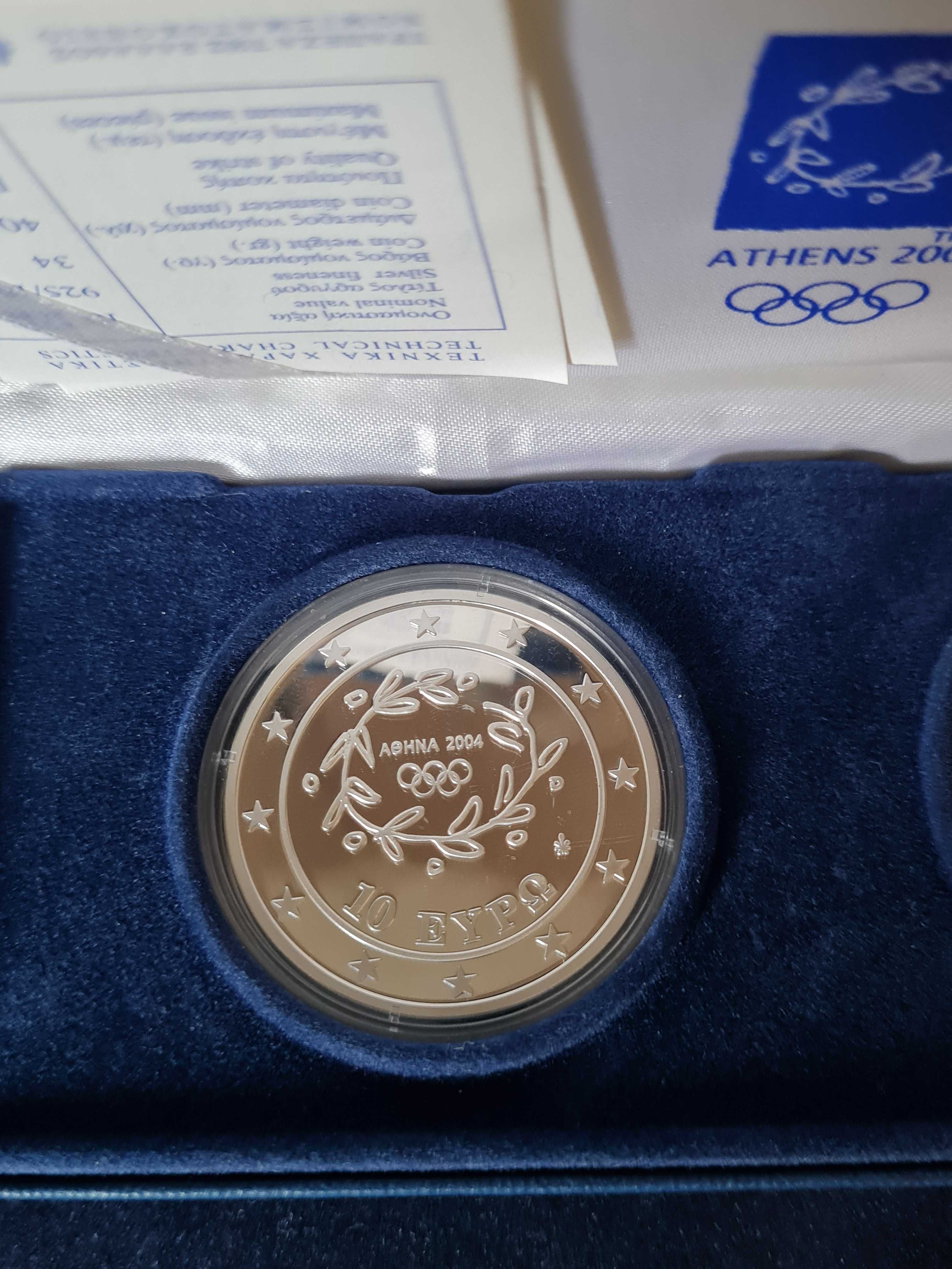 Сребърни монети 10 евро 2004 г.