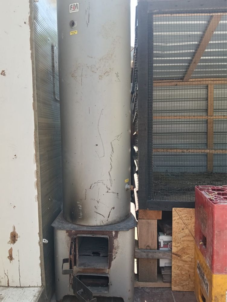 Boiler pe lemne de 90 L