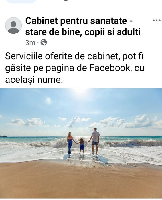 Cabinet pentru sănătate, stare de bine, pentru  copii și adulți