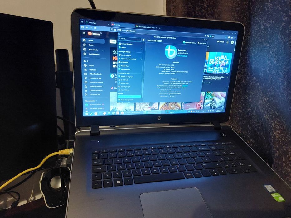Laptop HP ecran17" Nvidia