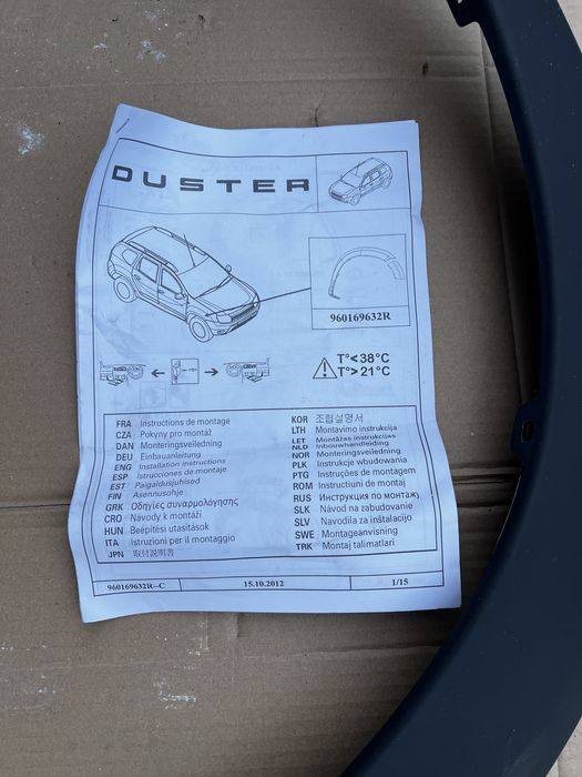 Ornament aripa dreapta fata Dacia Duster