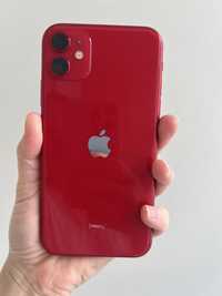 IPhone 11, красный, защитное стекло, новое, без царапин