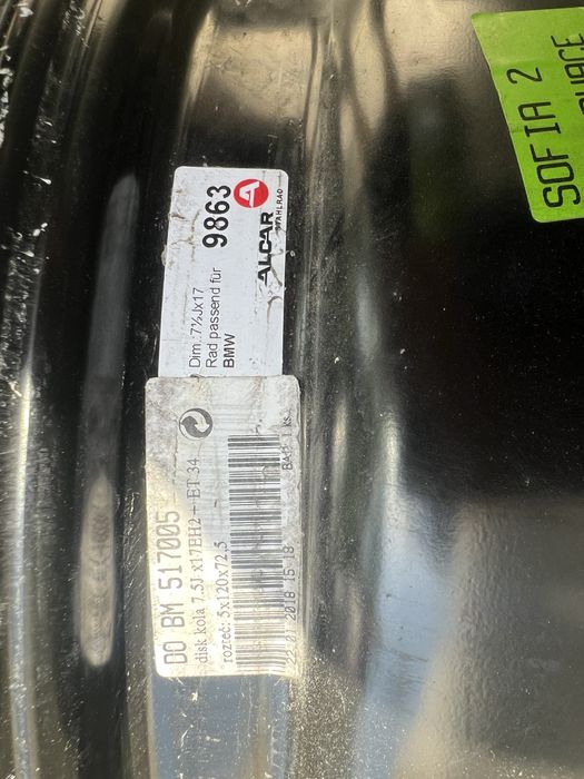 Железни джанти за BMW 17