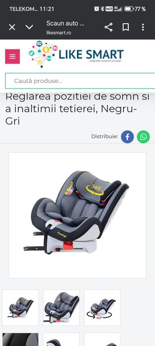 Scaun Auto Prestige 360°
