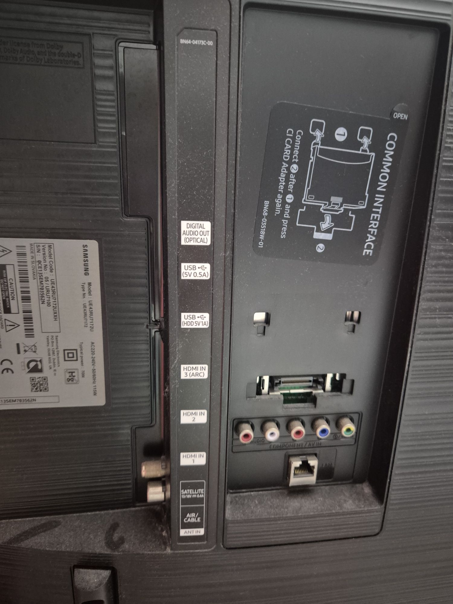 Телевизор SAMSUNG UE43RU7172U,  LED Smart TV, Ultra HD