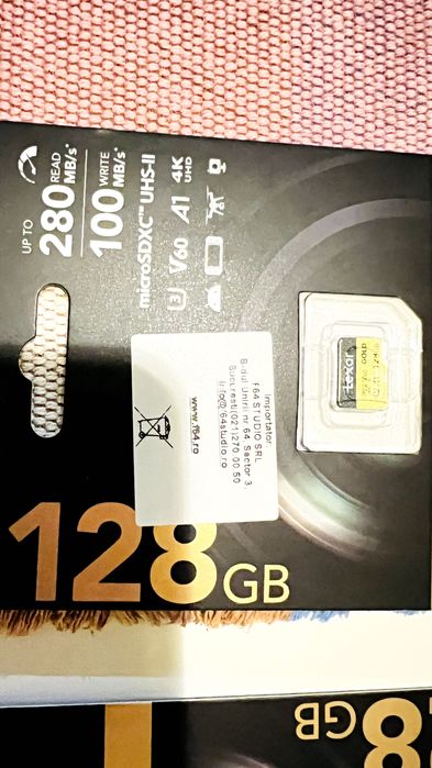 Lexar Card de Memorie microSDXC Professional UHS-II 128GB V60 Gold