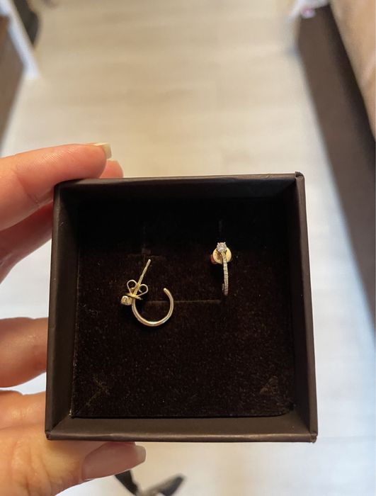 Cercei KULTHO aur galben + diamante