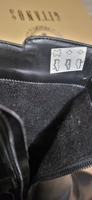 Ghete cu toc piele naturala