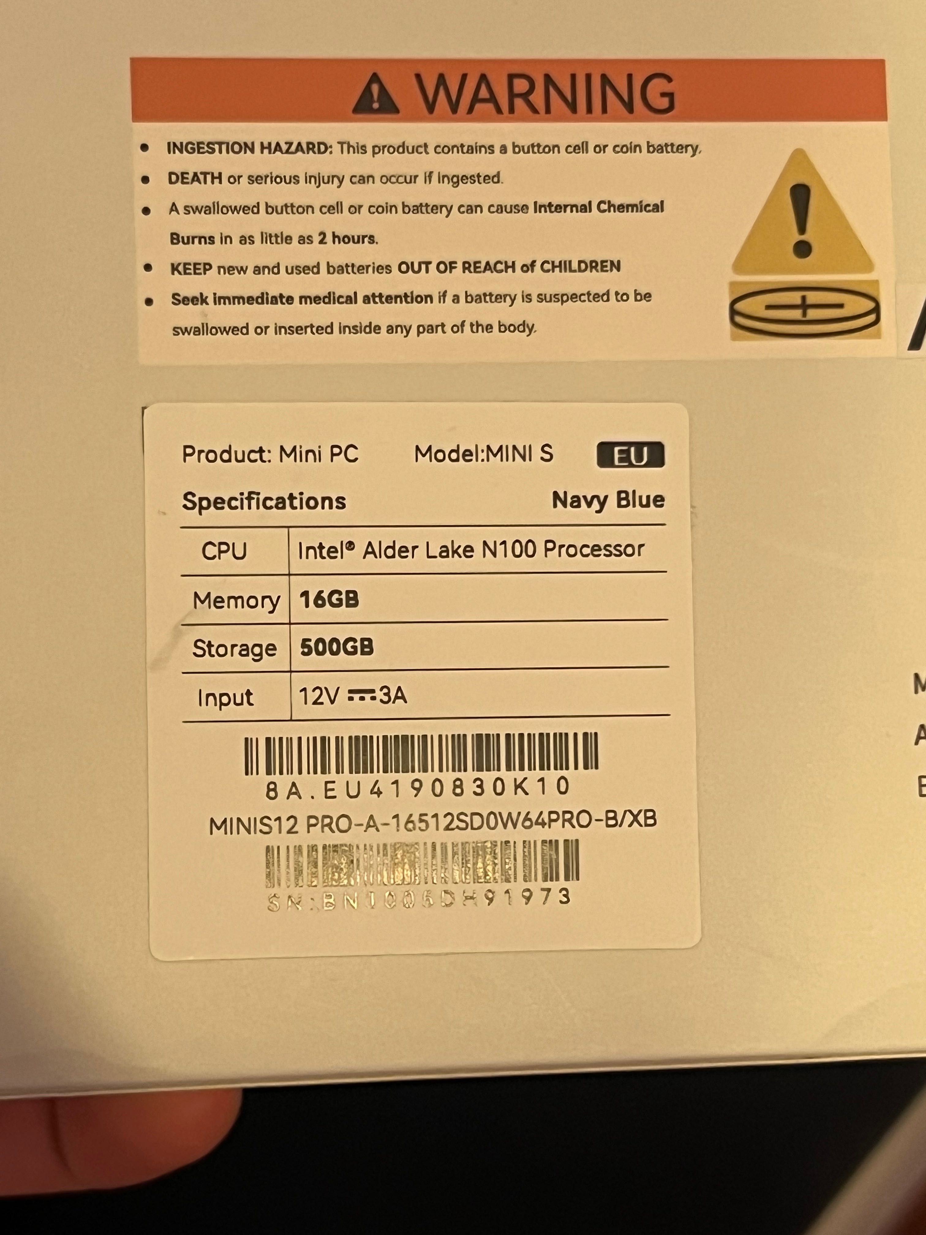 Mini PC Beelink Mini S12 Pro