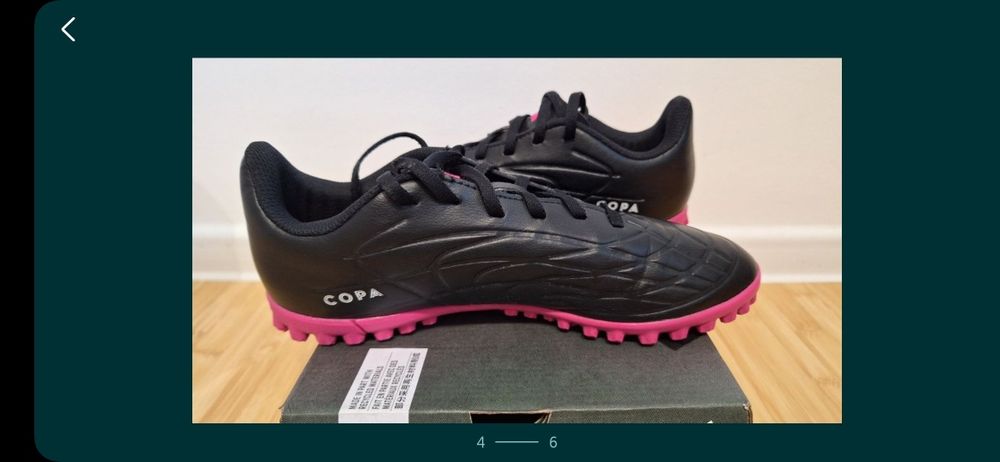 Ghete fotbal adidas copa pure TF marimea 38