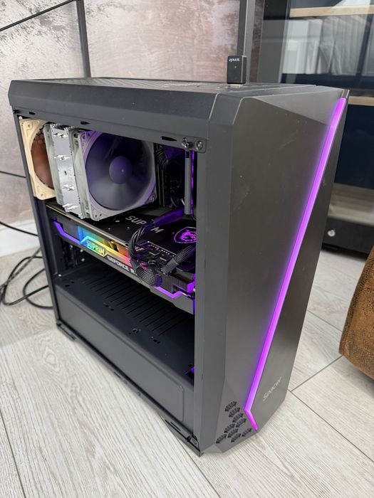 Carcasă Gaming Spacer FLASH | Middle Tower | RGB | Sticlă Temperată