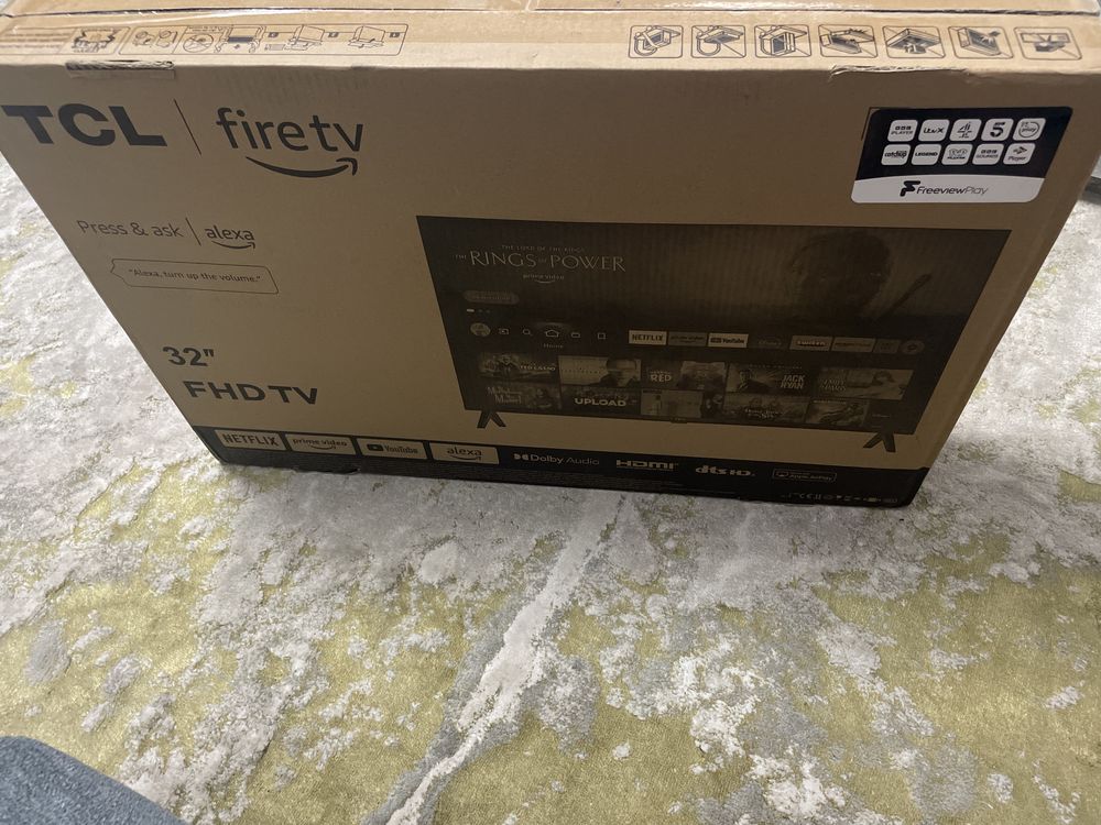 Televizor TCL LED 32 Inch, 80 cm, Smart Android TV, Full HD, Nou