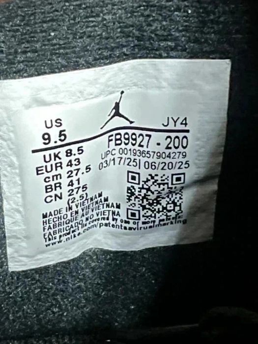 Nike Air Jordan 4 43 noi/new