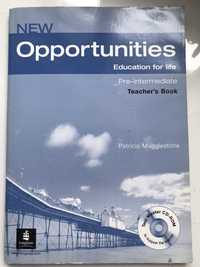 Teacher’s books Pre-inter: Focus, Opportunities+CD, elementary-Headway