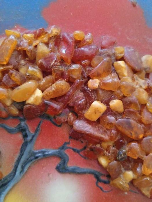 Картина с балтийски кехлибар 30*14 см