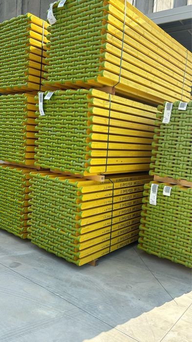 Cofraje din lemn triplustrat, tip doka, lana, placa galbena , tego