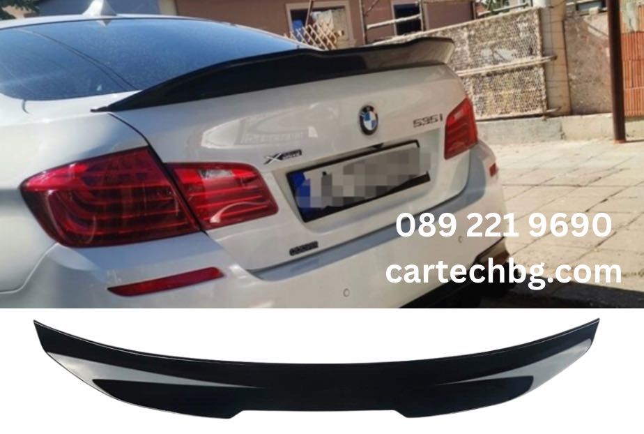 Спойлер PSM за Багажник BMW F10 – Черен Гланц - М Визия Тунинг