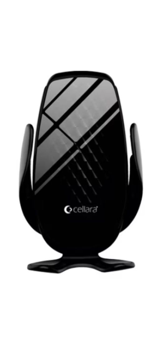 Suport Auto Cu Incarcare Wireless Cellara 15w Cu Smart Senzor - Negru