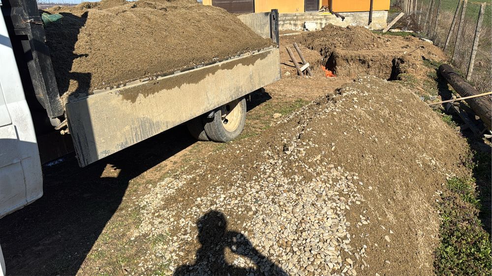 Transport basculabil pietris,nisip,balast,agregate,sort,pamant vegetal