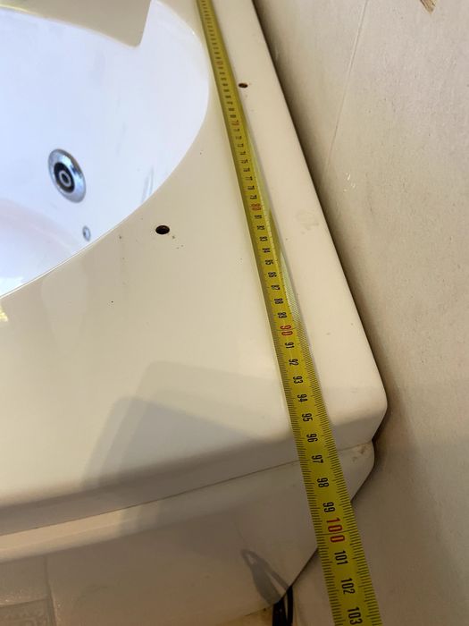 Cada pe colt cu hidromasaj 160x96cm