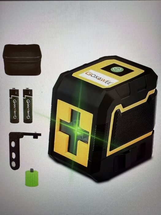 Nivela laser, GOXAWEE, 360° cu 2 linii, IP54, Autonivelare