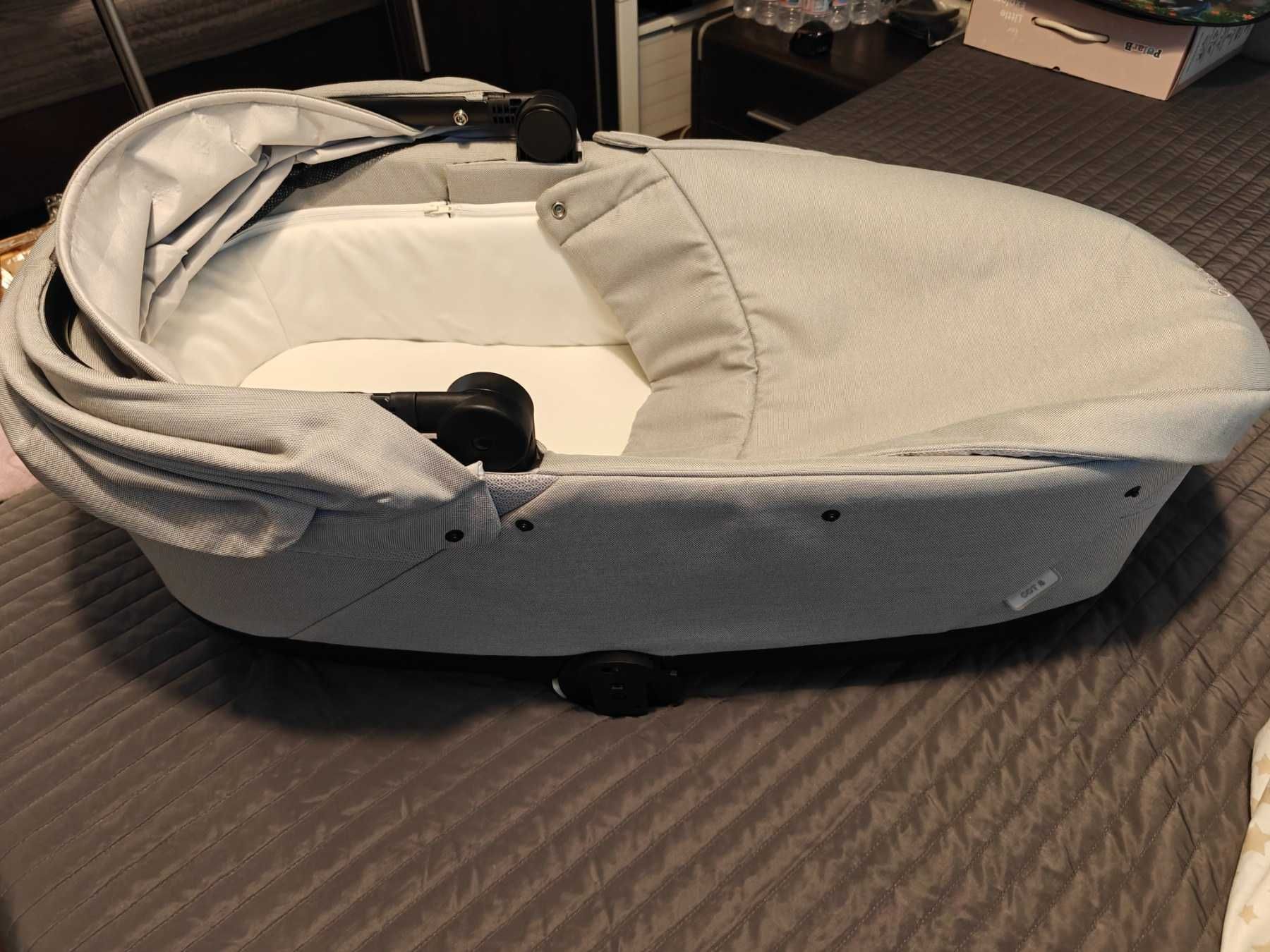 COT S LUX кош за новородено Lava Grey Sybex