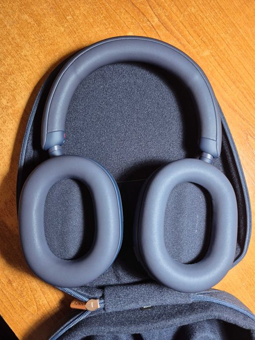 Casti Over the Ear Sony WH-1000XM5B, Wireless, Bluetooth - Albastre