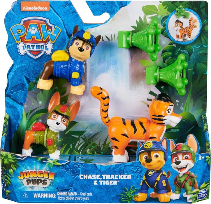 Комплект фигури кученца Paw Patrol Jungle Pups - 3 модела