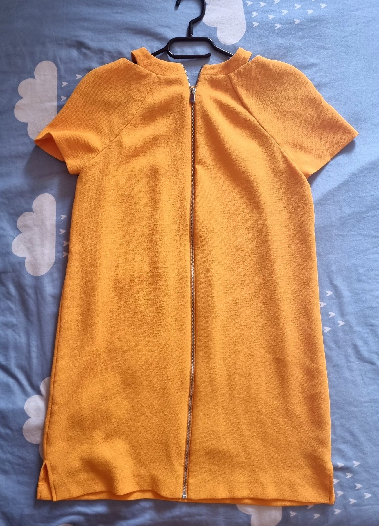 Оранжева къса рокля