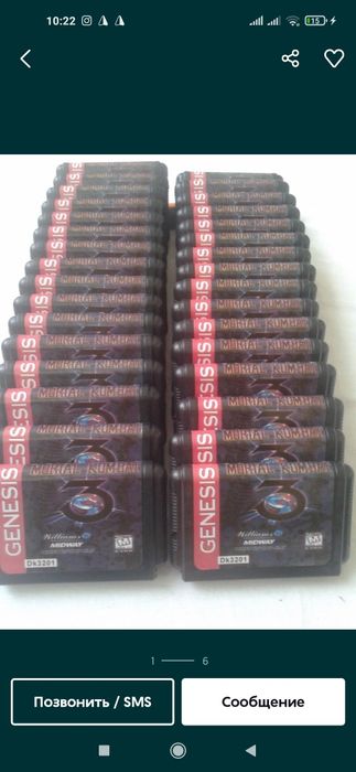 Sega kaseta kartrij Mortal kombat