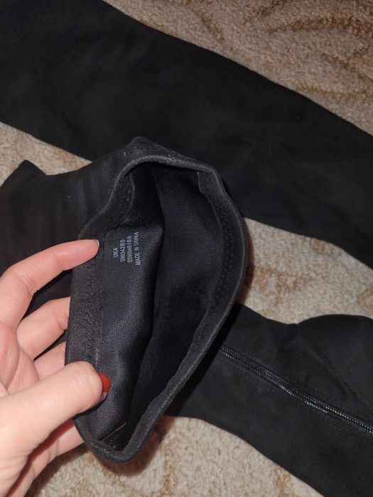 Cizme lungi negre Asos