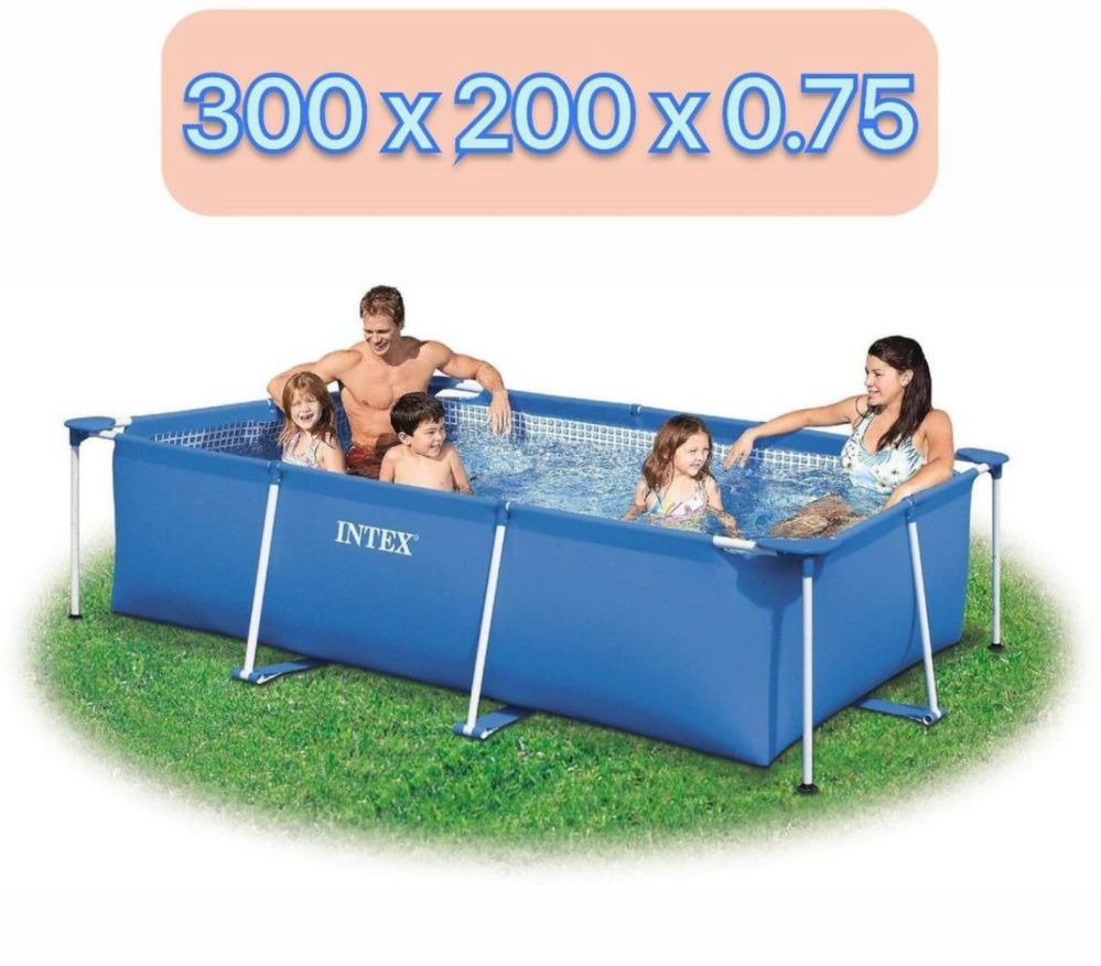 Каркасный бассейн Intex 300x200x75 sm