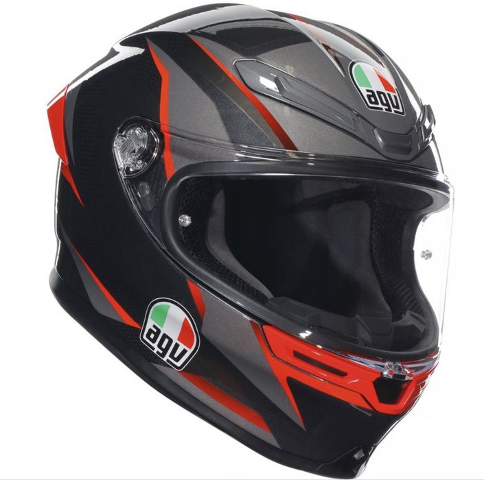 AGV K6 S Slashcut + 2 viziere extra + Cardo Packtalk Edge