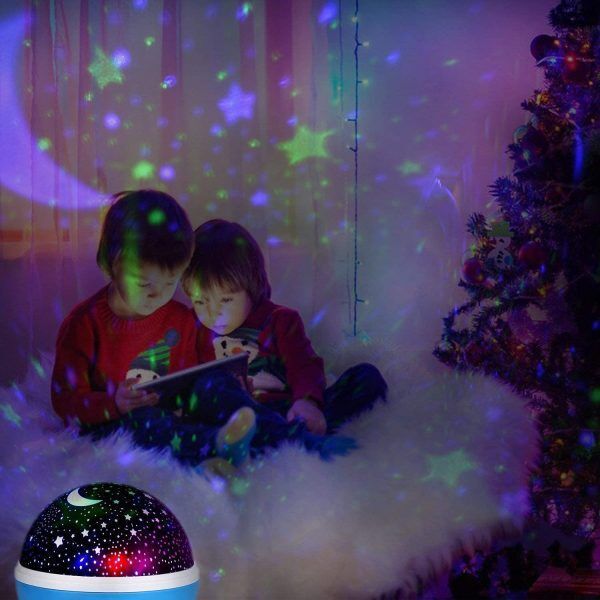 НЕМСКИ Лампа за детска стая нощно небе – Starry sky + ЛЕД ФЕНЕР