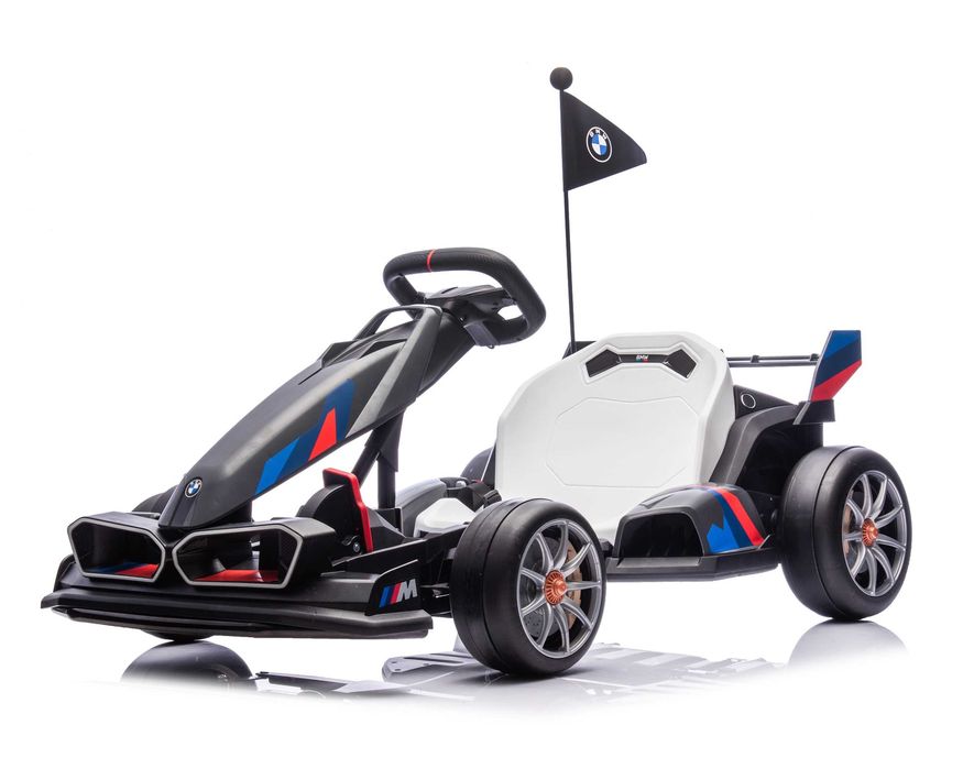 Kart electric cu sasiu ajustabil, BMW Motosport 2x 250W 24V,  #GREY