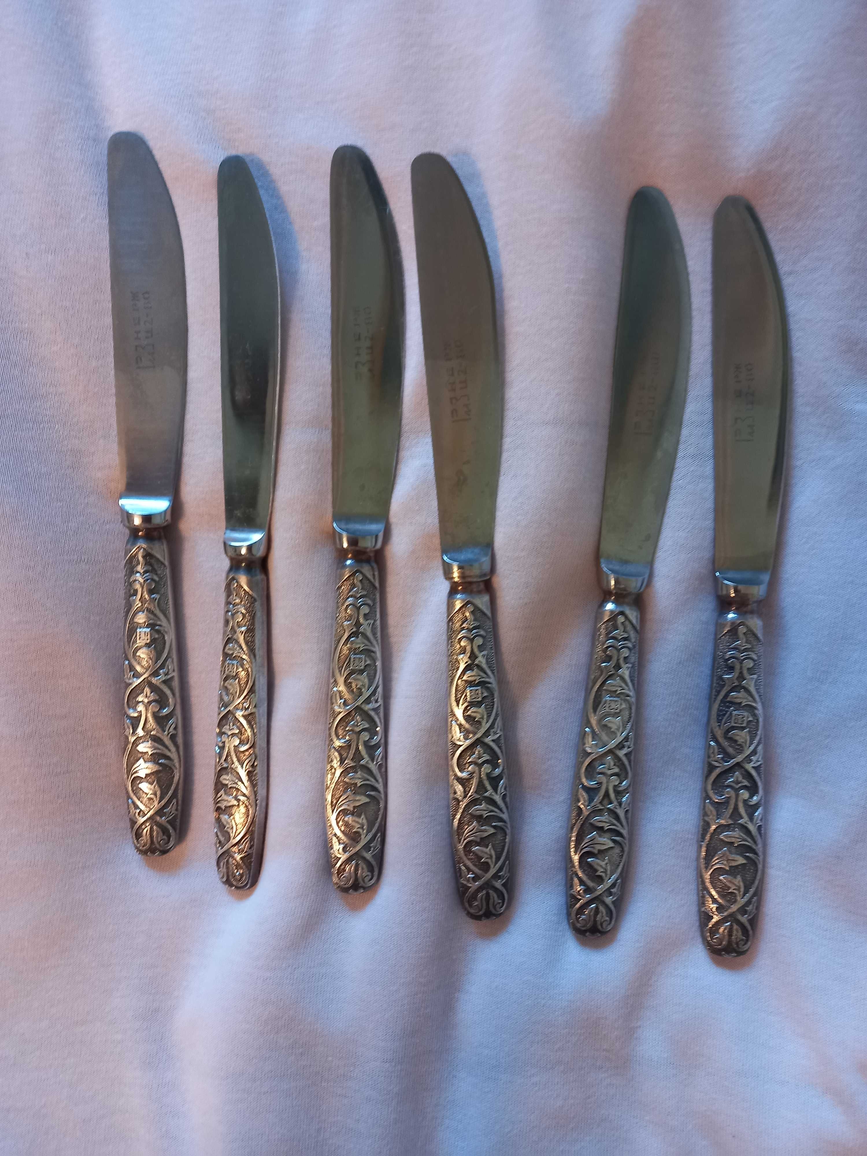 Мельхиоровые ложки, вилки и ножи