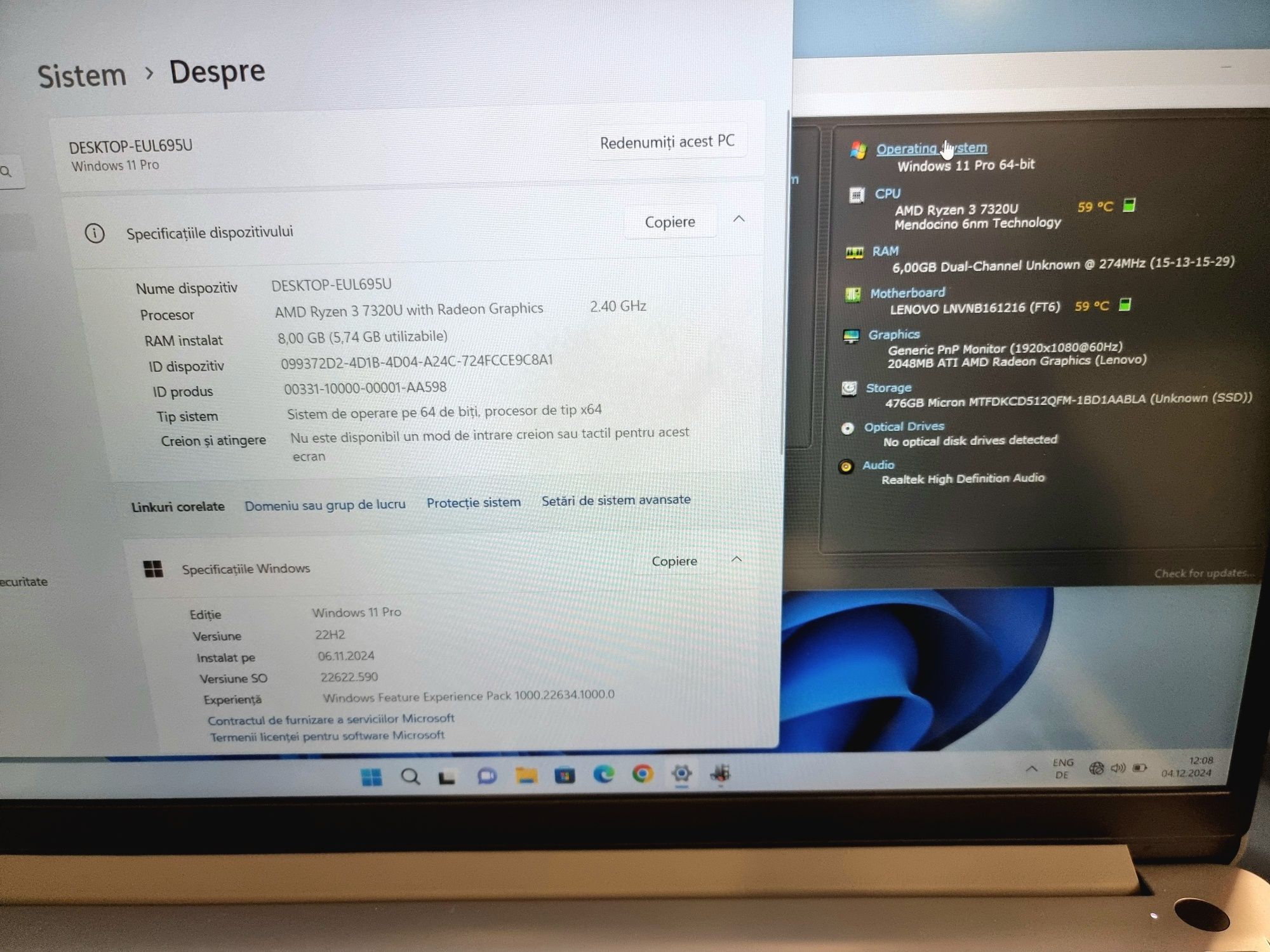 Amanet F28: Laptop Lenovo Ideapad 1 (P)