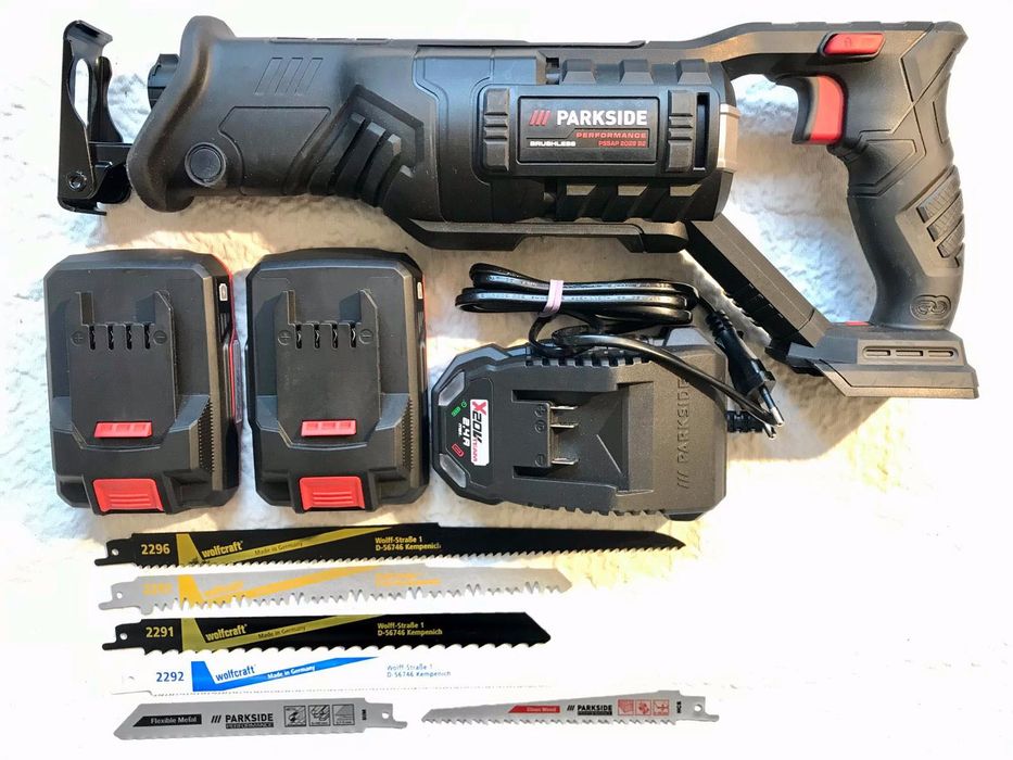 Nou! Professional fierastrau sabie Parkside PERFORMANCE 20V 2 baterii