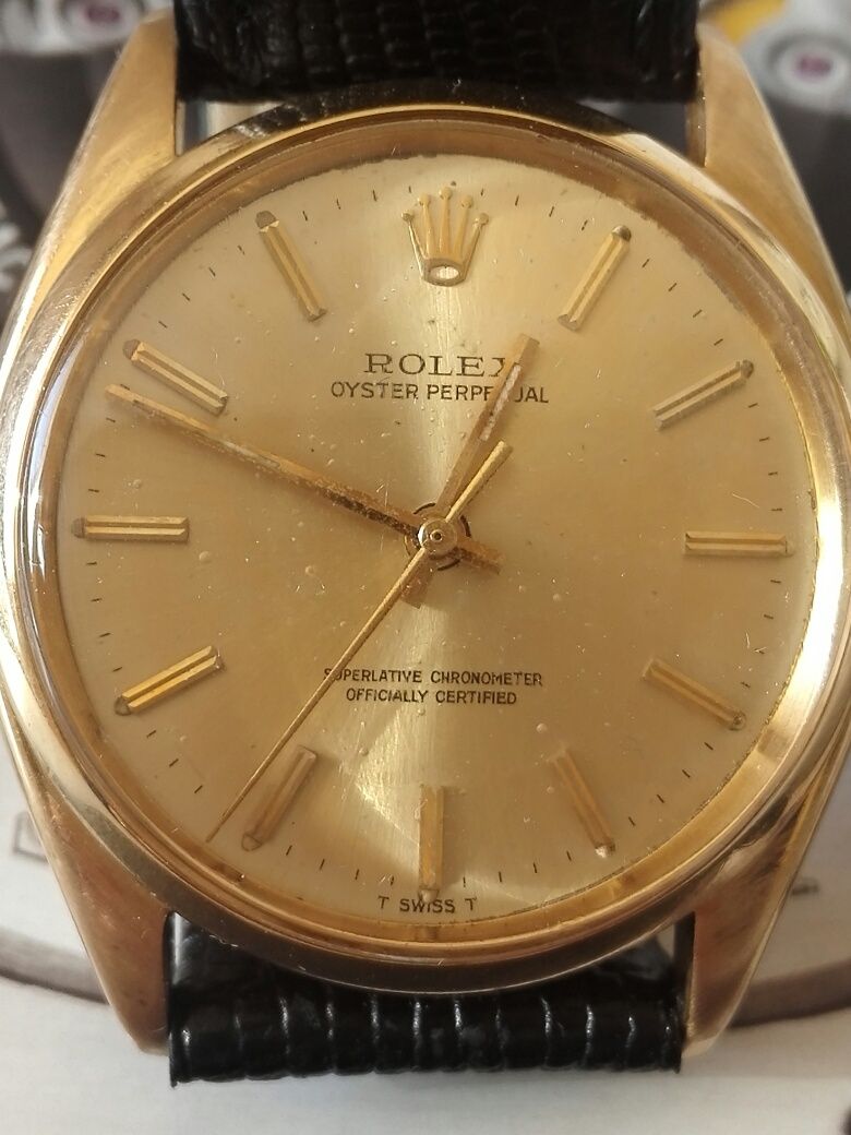 Vînd ceas aur Rolex Oyster Perpetual
