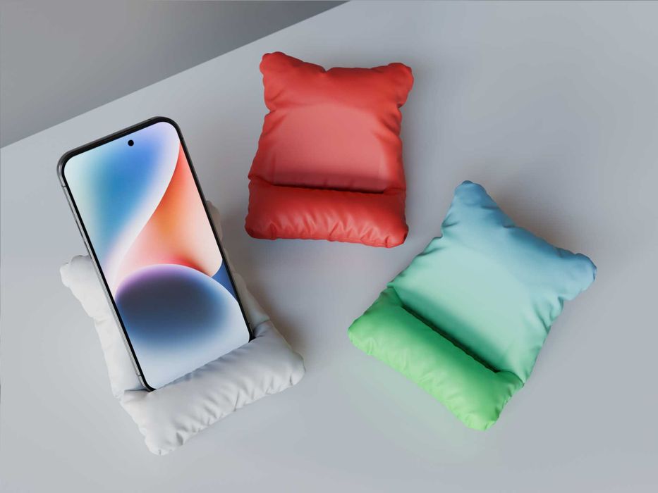 Stand telefon tip pernuță – Print 3D modern și practic