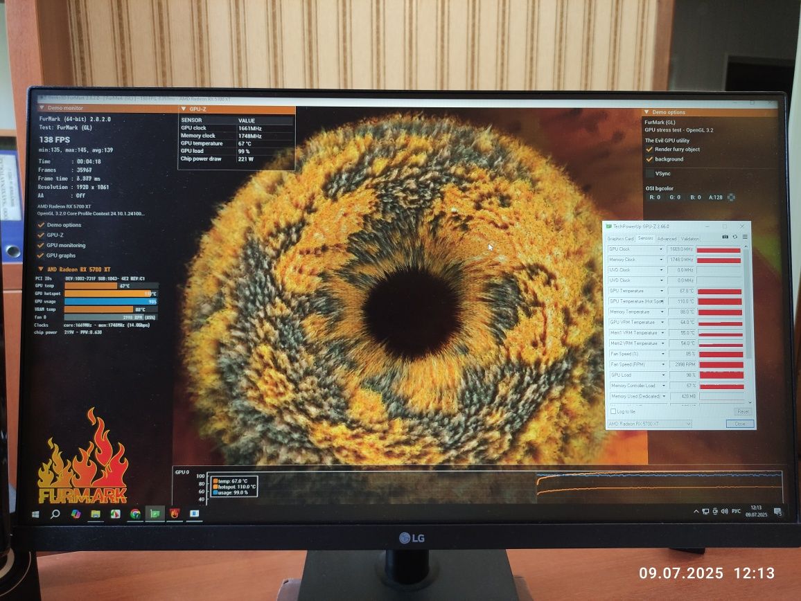 Видеокарта RX5700xt Asus rog strix