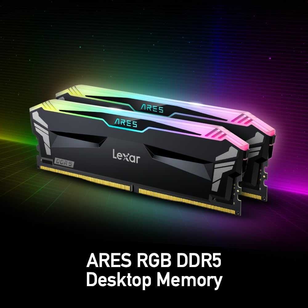 ; Оперативная память Lexar Ares RGB DDR5 32GB DUAL (16GB*2) 6000MHz