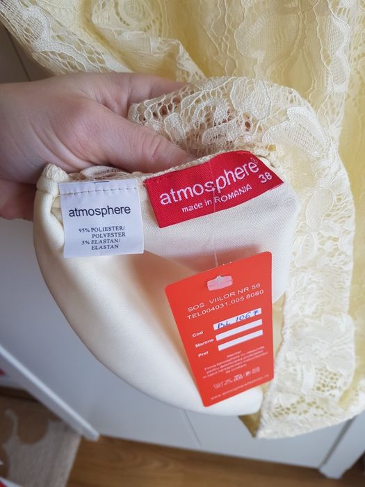 Bluza Atmosphere crem 38 noua