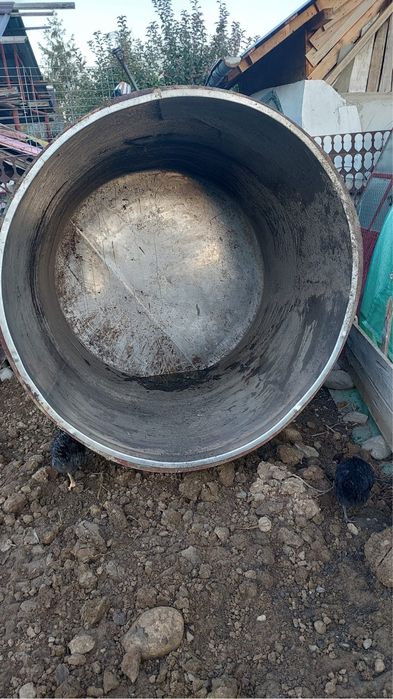 Bazin inox doua tone si jumatate