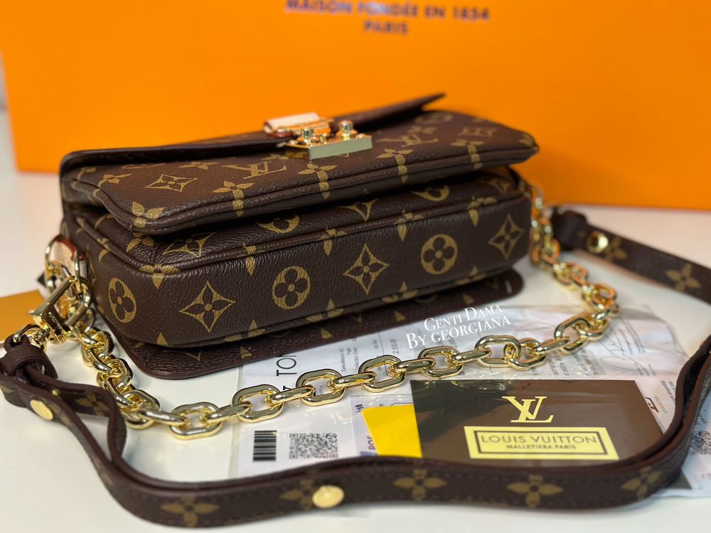 Geanta/Genti Louis Vuitton Pochette Métis East West Piele Naturala