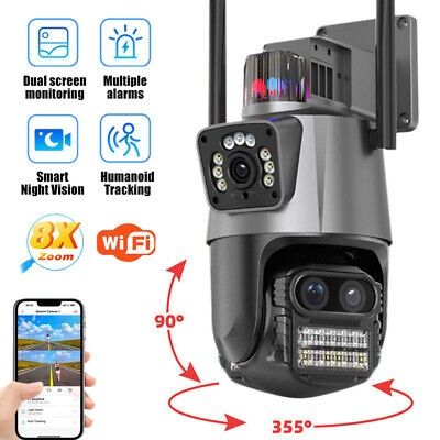 Smart wifi kamera 360 PTZ camera наружная камера iCSee