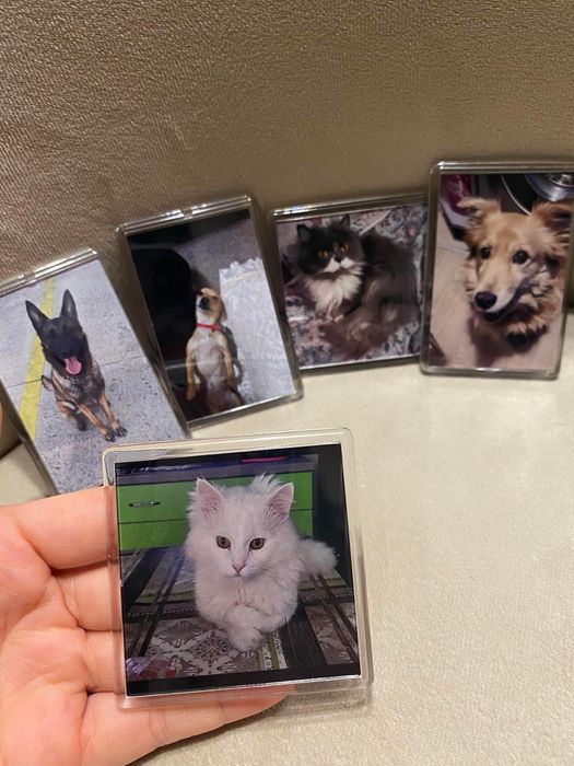 Магнит със снимка на любимец любим човек подарък куче рожден ден